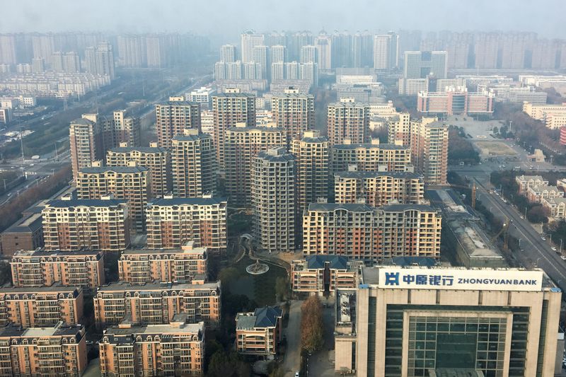 &copy; Reuters. An overview shows apartment buildings in Xuchang, Henan province, China, December 14, 2018. Picture taken December 14, 2018.  REUTERS/Yawen Chen/File Photo