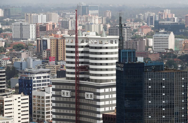 © Reuters. A general view shows the Nation Centre and Lonrho Africa building in central business district in downtown Nairobi, Kenya February 18, 2022. REUTERS/Thomas Mukoya/File Photo