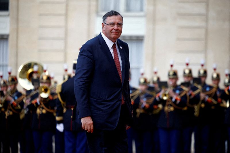 &copy; Reuters. FILE PHOTO: Patrick Pouyanne, Chief Executive Officer of TotalEnergies, arrives to attend a state dinner in honor of China's President Xi Jinping and his wife Peng Liyuan at the Elysee Palace in Paris, France, May 6, 2024. REUTERS/Sarah Meyssonnier/File P