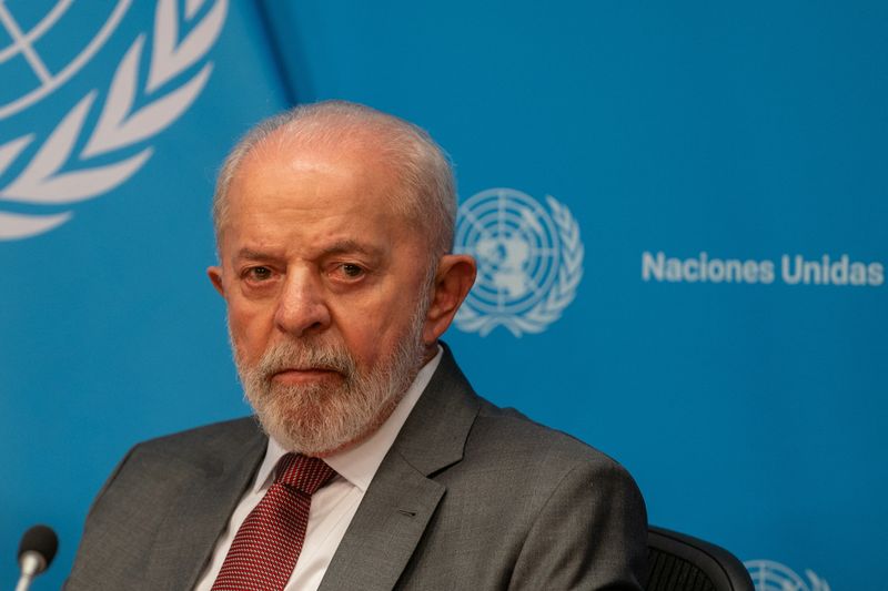 &copy; Reuters. Presidente Lula na sede da ONU em Nova Yorkn 25/9/2024   REUTERS/David Dee Delgado