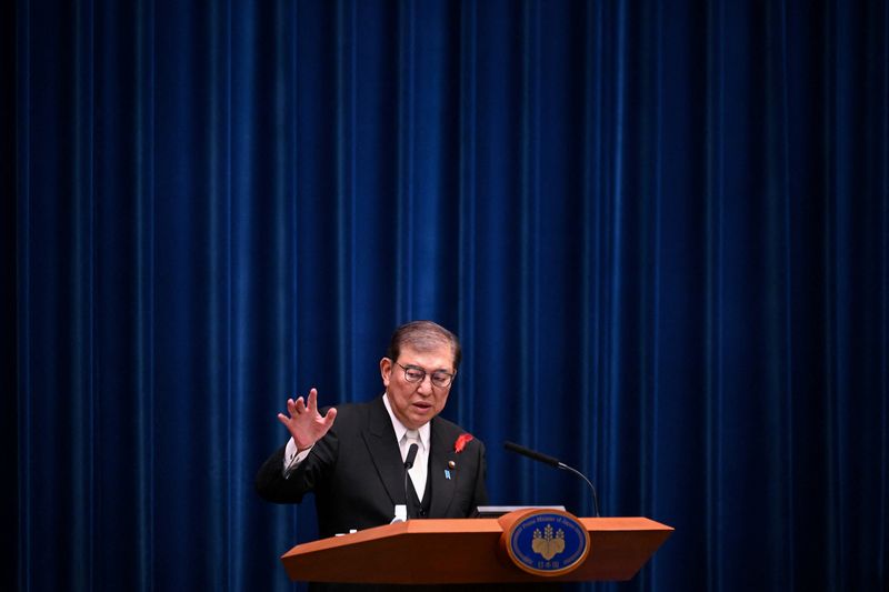 &copy; Reuters. Novo premiê do Japão, Shigeru Ishiba n01/10/2024.     YUICHI YAMAZAKI/Pool via REUTERS