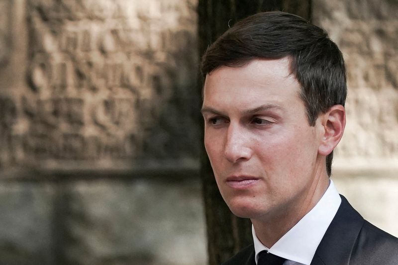 &copy; Reuters. FILE PHOTO: Jared Kushner attends the funeral for Ivana Trump, socialite and first wife of former U.S. President Donald Trump, in New York City, U.S., July 20, 2022. REUTERS/Jeenah Moon/File Photo