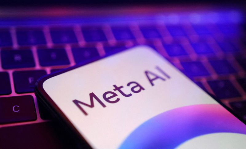 © Reuters. Meta AI logo is seen in this illustration taken May 20, 2024. REUTERS/Dado Ruvic/Illustration/File Photo