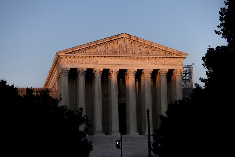 &copy; Reuters. FILE PHOTO: A view of the U.S. Supreme Court is seen in Washington, U.S., July 1, 2024. REUTERS/Kevin Mohatt/File Photo