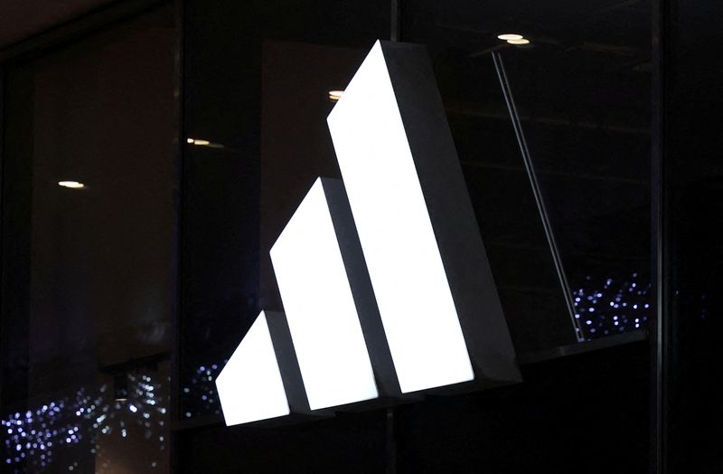 &copy; Reuters. FILE PHOTO: Logo of Adidas brand is displayed on the store in the center of Warsaw, Poland, January 4, 2024. REUTERS/Kacper Pempel/File Photo