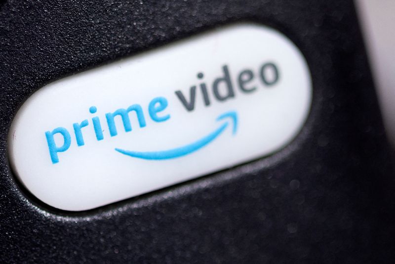 &copy; Reuters. FILE PHOTO: The Prime video logo is seen on a TV remote controller in this illustration taken January 20, 2022. REUTERS/Dado Ruvic/Illustration/File photo