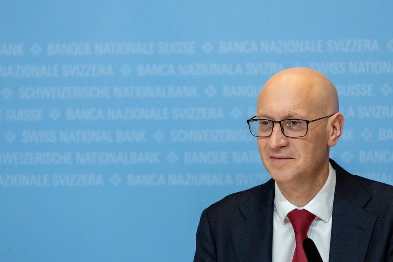 &copy; Reuters. FILE PHOTO: Antoine Martin, Member of the Governing Board of the Swiss National Bank (SNB), attends their rate decision conference in Zurich, Switzerland, September 26, 2024. REUTERS/Denis Balibouse/File Photo