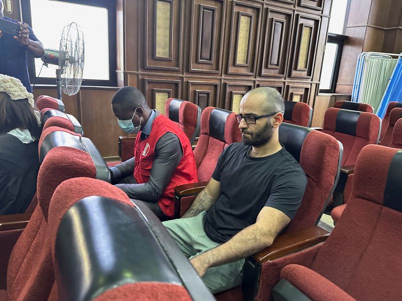 &copy; Reuters. FILE PHOTO: Tigran Gambaryan, an executive of Binance, the world's largest cryptocurrency exchange, sits as he waits to face prosecution for tax evasion and money laundering at the federal high court in Abuja, Nigeria April 4, 2024. REUTERS/ Abraham Achir