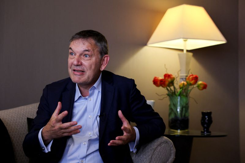 © Reuters. FILE PHOTO: Commissioner-General of UNRWA Philippe Lazzarini attends an interview with Reuters, in Beirut, Lebanon, October 11, 2024. REUTERS/Amr Abdallah Dalsh/File Photo