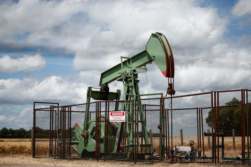 © Reuters. FILE PHOTO: A pumpjack operates at the Vermilion Energy site in Trigueres, France, June 14, 2024. REUTERS/Benoit Tessier/File photo