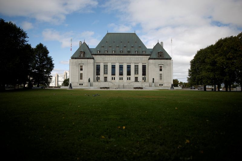 &copy; Reuters. FILE PHOTO: General view of the Supreme Court of Canada building on Parliament Hill in Ottawa, Ontario, Canada September 17, 2020.  REUTERS/Blair Gable/File Photo