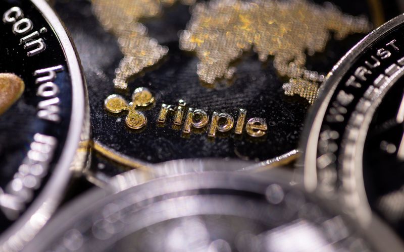 &copy; Reuters. Representation of the Ripple payments network is seen in this illustration taken November 29, 2021. REUTERS/Dado Ruvic/Illustration/File Photo