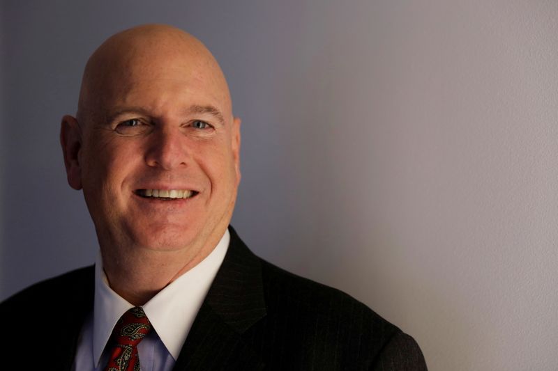 &copy; Reuters. FILE PHOTO: Christopher Ailman, then chief investment officer of the California State Teachers’ Retirement System (CalSTRS), poses for a portrait before an interview with Reuters in New York City, U.S., April 26, 2017. REUTERS/Lucas Jackson/File Photo