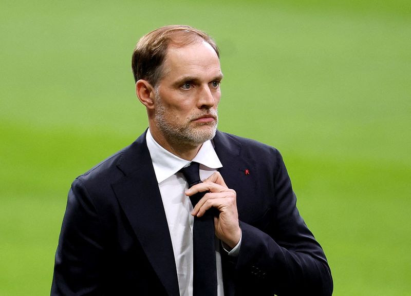 &copy; Reuters. Thomas Tuchel em treino do Bayern de Muniquen 7/5/2024    REUTERS/Juan Medina