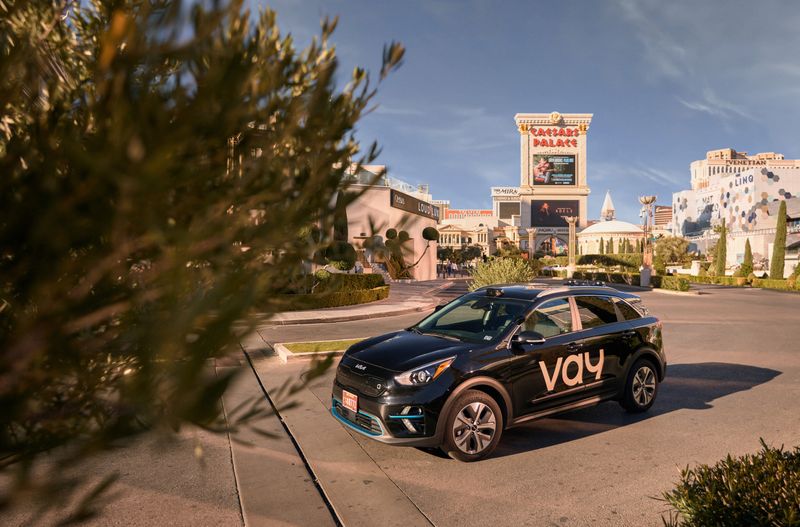 &copy; Reuters. A Vay remotely-driven vehicle is pictured, in Las Vegas, Nevada, U.S., in this undated photo obtained by Reuters on January 16, 2024. Vay/Handout via REUTERS/File Photo