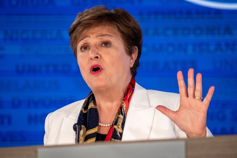 &copy; Reuters. Diretora-gerente do FMI, Kiristalina Georgieva em Washingtonn19/04/2024 REUTERS/Ken Cedeno