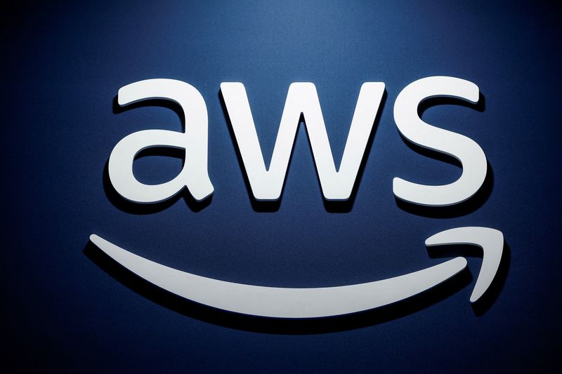 &copy; Reuters. Logo da Amazon Web Services (AWS) na Françan20/3/2024 REUTERS/Benoit Tessier/Arquivo