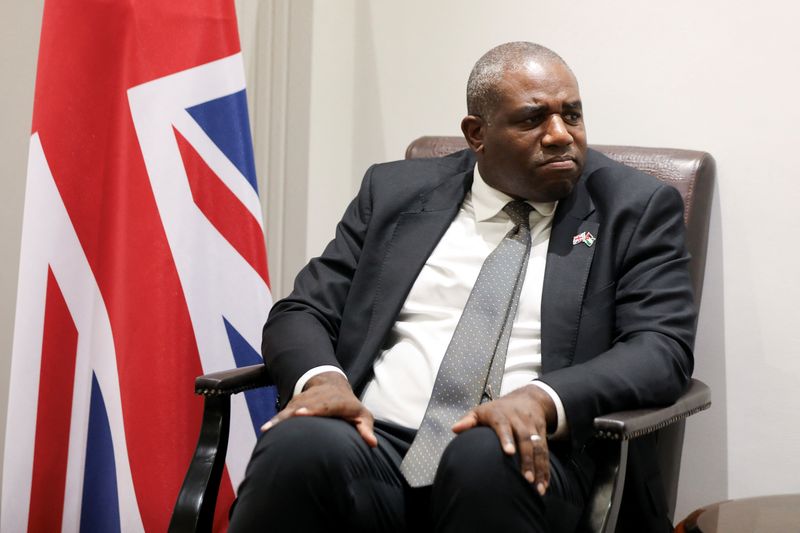 © Reuters. FILE PHOTO: Britain's Foreign Secretary David Lammy in Amman, Jordan October 9, 2024. REUTERS/Alaa Al Sukhni/File photo