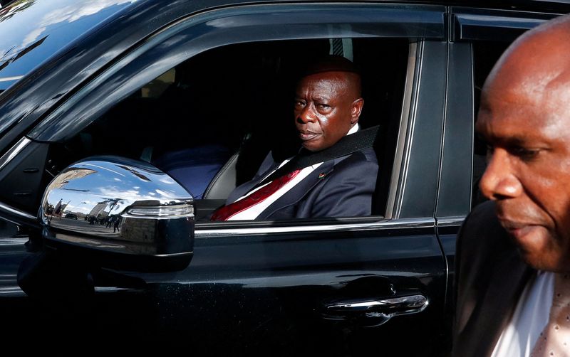 &copy; Reuters. FILE PHOTO: Kenya's Deputy President Rigathi Gachagua arrives to address legislators ahead of the lawmakers' vote over his impeachment motion at the Parliament buildings in Nairobi, Kenya October 8, 2024. REUTERS/Thomas Mukoya/File Photo