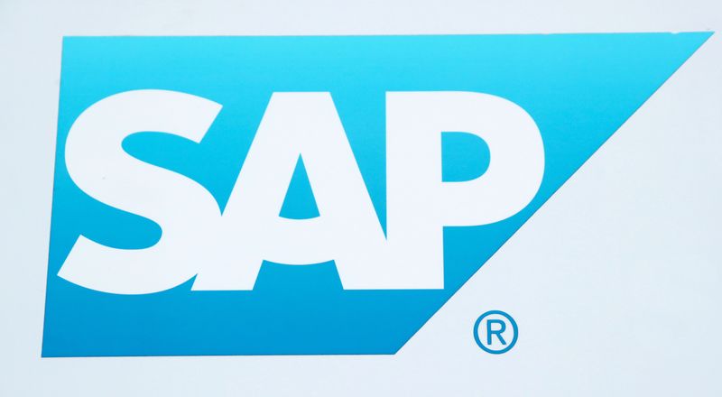 &copy; Reuters. The logo of German software group SAP is pictured at the headquarters of SAP (Schweiz) AG in Regensdorf, Switzerland January 22, 2021. REUTERS/Arnd Wiegmann / File Photo