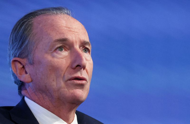 © Reuters. FILE PHOTO: Morgan Stanley CEO James Gorman attends the Reuters NEXT Newsmaker event in New York City, New York, U.S., December 1, 2022. REUTERS/Brendan McDermid/File Photo