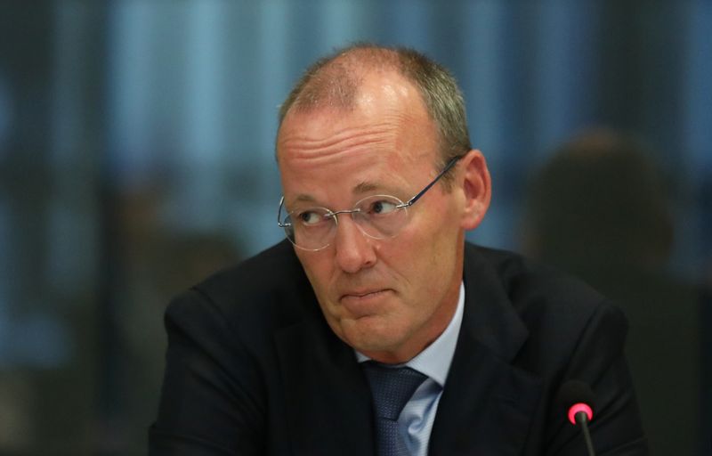 © Reuters. FILE PHOTO: European Central Bank (ECB) board member Klaas Knot appears at a Dutch parliamentary hearing in The Hague, Netherlands September 23, 2019 REUTERS/Eva Plevier/File Photo