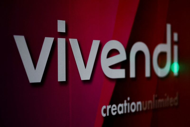 &copy; Reuters. Il logo Vivendi a Parigi, in Francia. REUTERS/Gonzalo Fuentes