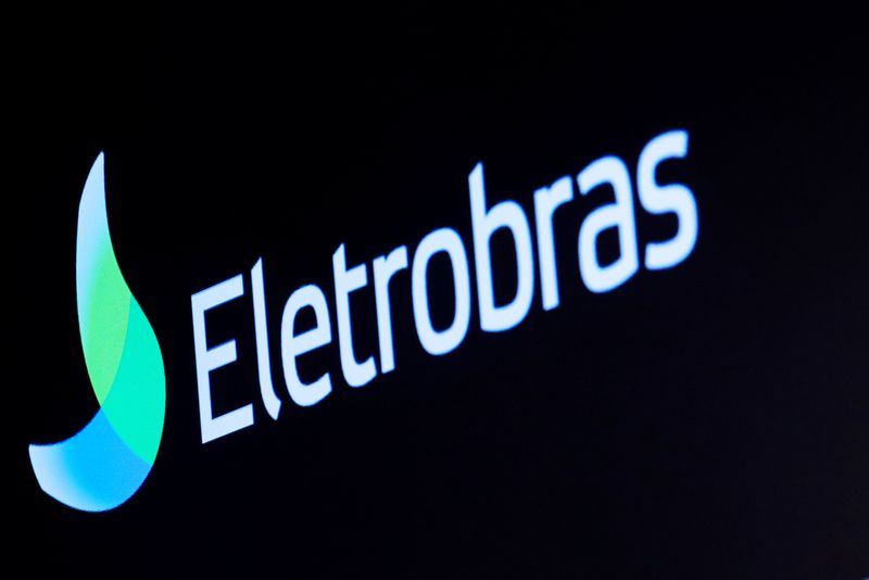 &copy; Reuters. The logo for Eletrobras, a Brazilian electric utilities company, is displayed on a screen on the floor at the New York Stock Exchange (NYSE) in New York, U.S., April 9, 2019. REUTERS/Brendan McDermid