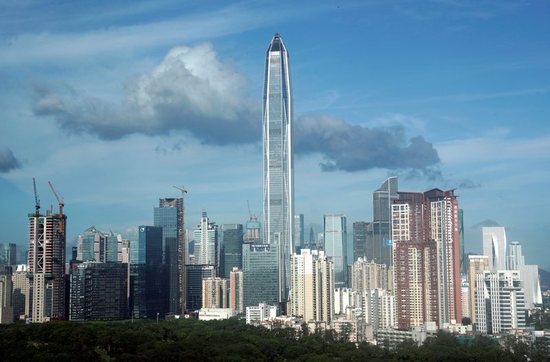 &copy; Reuters. FILE PHOTO: Buildings are seen in Shenzhen, China September 18, 2018. Picture taken September 18, 2018. REUTERS/Jason Lee/File Photo