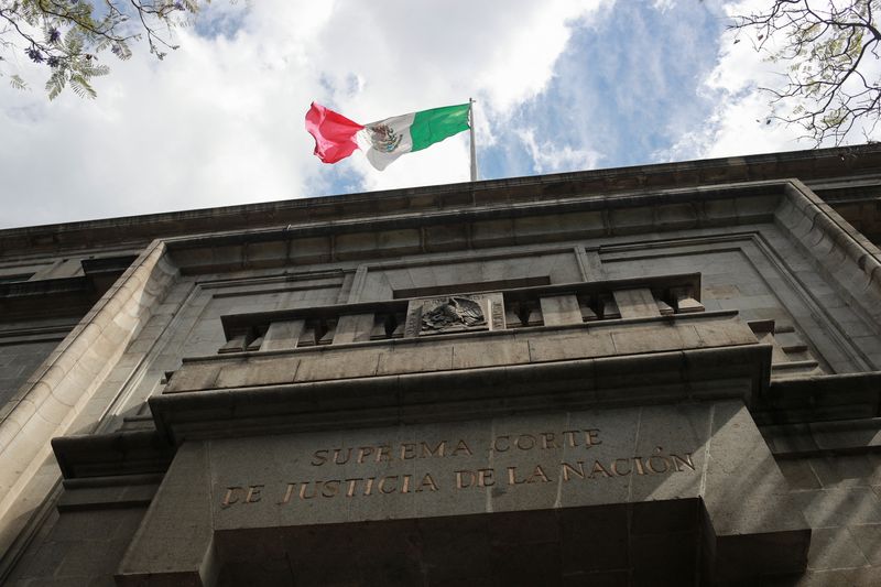 &copy; Reuters. Visão geral do edifício do Supremo Tribunal na Cidade do México, Méxicon02/01/2023nREUTERS/Henry Romero