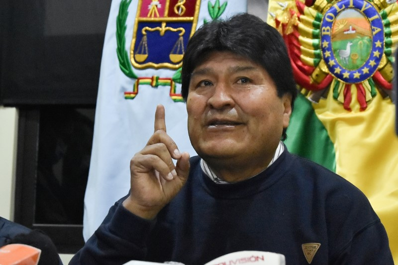 &copy; Reuters. Ex-presidente da Bolívia Evo Morales durante entrevista coletiva em Cochabamban18/08/2021 REUTERS/Patricia Pinto