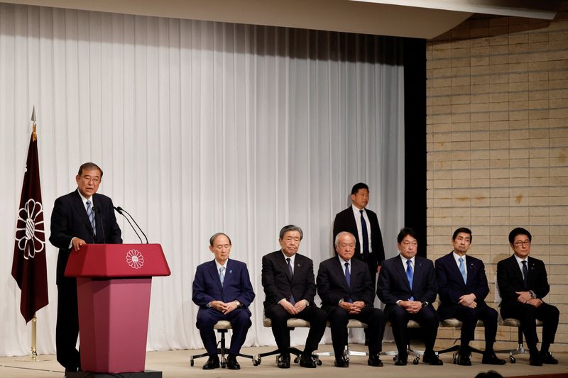 &copy; Reuters. Premiê japonês Shigeru em Tóquion 28/10/2024   REUTERS/Kim Kyung-Hoon