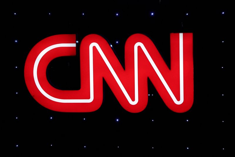 &copy; Reuters. FILE PHOTO: The CNN logo is seen during the Republican presidential debate hosted by CNN at Drake University in Des Moines, Iowa, U.S. January 10, 2024. REUTERS/Mike Segar/File Photo