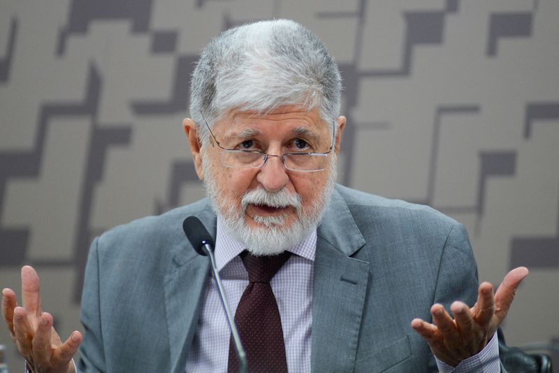 &copy; Reuters. Assessor especial da Presidência, Celso Amorim n15/08/2024nREUTERS/Andressa Anholete