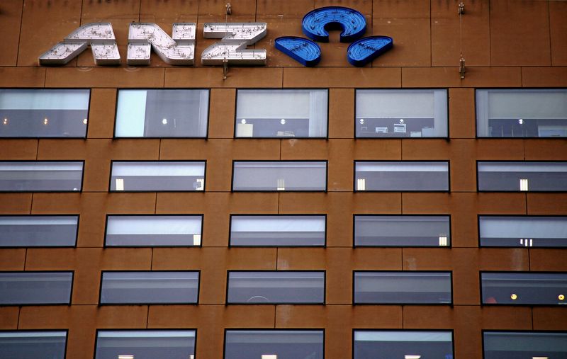 &copy; Reuters. FILE PHOTO: The logo of the Australia New Zealand Bank Group (ANZ) is displayed on their main office building in Melbourne, Australia, July 27, 2016.    REUTERS/David Gray/File Photo