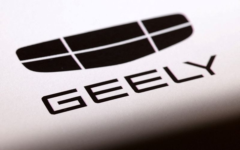 © Reuters. FILE PHOTO: Geely Auto logo is seen in this illustration taken January 16, 2024. REUTERS/Dado Ruvic/Illustration/File Photo