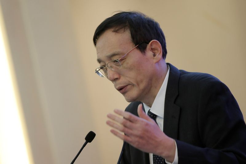 © Reuters. Vice Chairman of the China Development Research Foundation Liu Shijin attends the China Development Forum in Beijing, China March 23, 2019. REUTERS/Thomas Peter/ File Photo