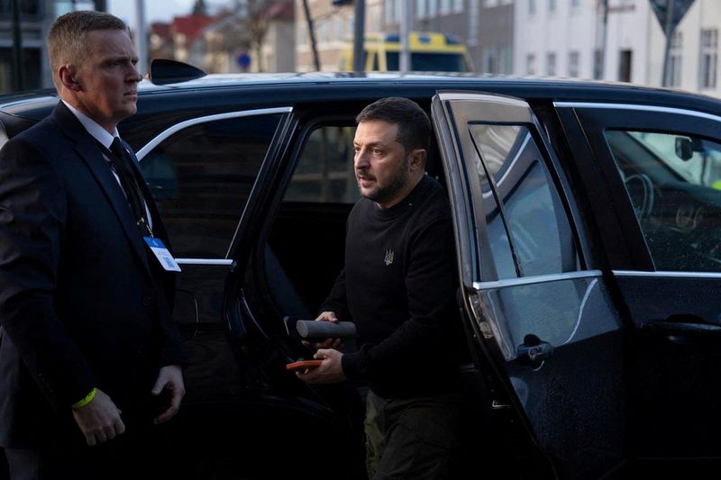 &copy; Reuters. Ukrainian President Volodymyr Zelenskiy arrives to the opening of the Nordic Council session in Reykjavik, Iceland October 29, 2024. Magnus Froederberg/norden.org/Nordic Council/Handout via REUTERS/File Photo