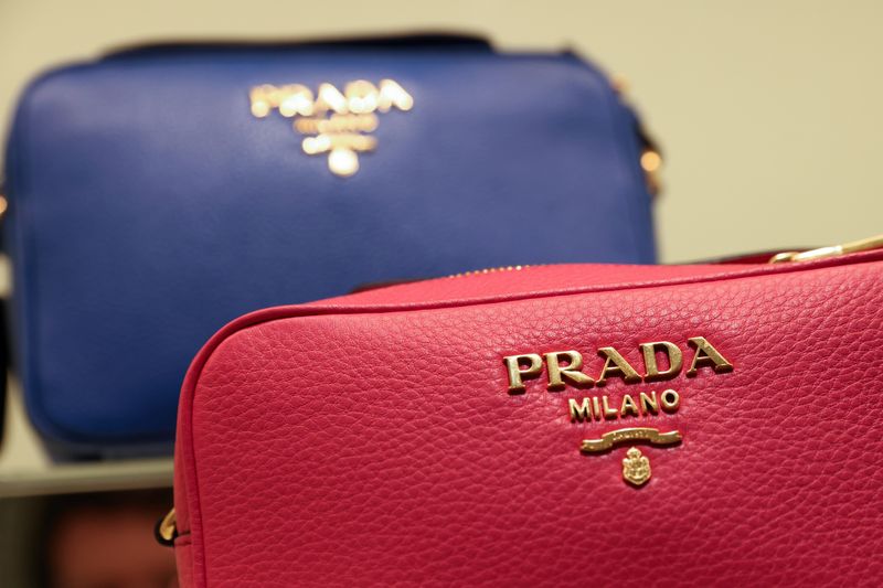 &copy; Reuters. FILE PHOTO: Prada products are seen at their store at the Woodbury Common Premium Outlets in Central Valley, New York, U.S., February 15, 2022. REUTERS/Andrew Kelly/File Photo