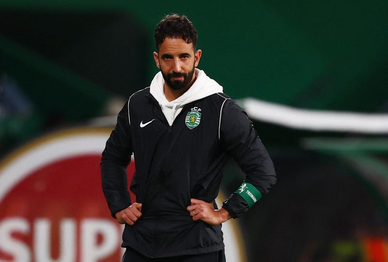 &copy; Reuters. Técnico do Sporting, Rúben Amorim, durante partida contra o Nacional pela Taça da Ligan29/10/2024 REUTERS/Pedro Nunes