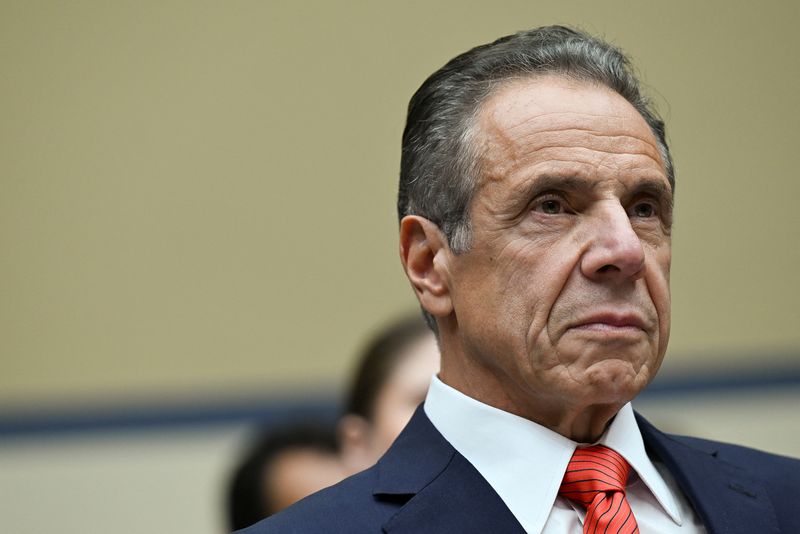 &copy; Reuters. Former New York governor Andrew Cuomo testifies before a House Oversight and Accountability Select Coronavirus Pandemic Subcommittee hearing on New York state's COVID-19 pandemic response, on Capitol Hill in Washington, U.S., September 10, 2024. REUTERS/A