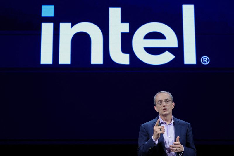 &copy; Reuters. Intel CEO Pat Gelsinger delivers a speech at the COMPUTEX forum in Taipei, Taiwan June 4, 2024. REUTERS/Ann Wang/File Photo