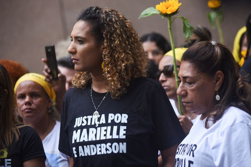 © Reuters. Anielle Franco, irmã de Marielle Franco, durante julgamento dos assassinos da vereadora
30/10/2024
REUTERS/Tita Barros