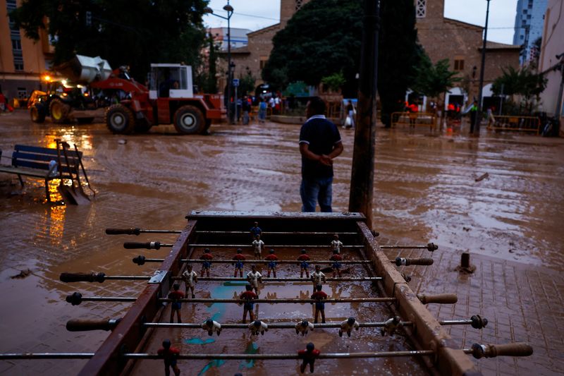 &copy; Reuters. Área alagada de Sedaví, na província de Valêncian31/10/2024nREUTERS/Susana Vera