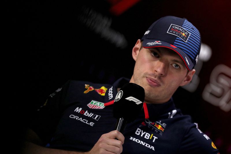 &copy; Reuters. Max Verstappen, da Red Bull, em entrevista coletiva durante o Grande Prêmio São Paulo de Fórmula 1n31/10/2024 REUTERS/Carla Carniel