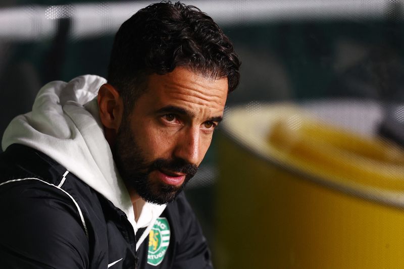 &copy; Reuters. Rúben Amorim durante partida do Sporting contra o Nacional pela Taça da Liga portuguesan29/10/2024 REUTERS/Pedro Nunes