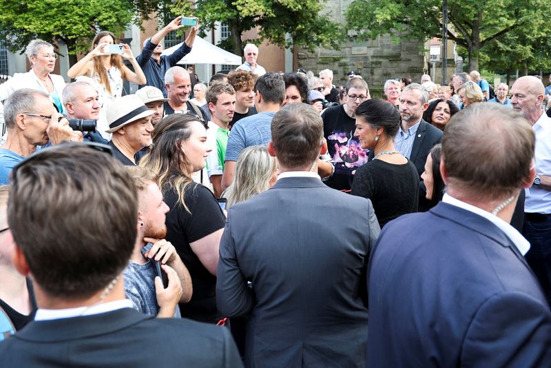 &copy; Reuters. Sahra Wagenknecht, Eisenach, Germany, August 19, 2024. REUTERS/Karina Hessland