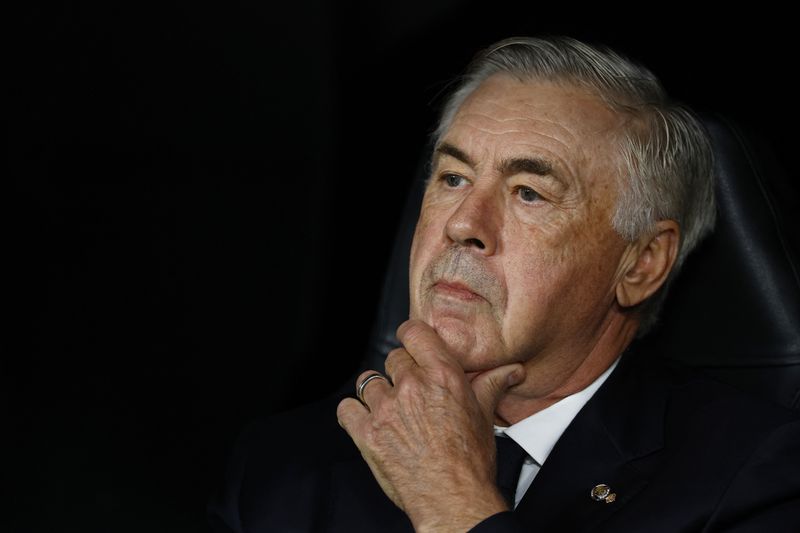 &copy; Reuters. Técnico do Real Madrid, Carlo Ancelottin22/10/2024    REUTERS/Susana Vera