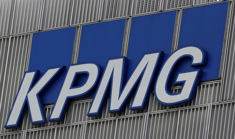 © Reuters. FILE PHOTO: The KPMG logo is seen at their offices at Canary Wharf financial district in London, Britain, March 3, 2016.  REUTERS/Reinhard Krause//File Photo