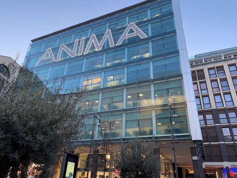 © Reuters. FILE PHOTO: A view of headquarters of the Italian asset manager Anima Holding in Milan, Italy February 15, 2023. REUTERS/Valentina Za/File Photo